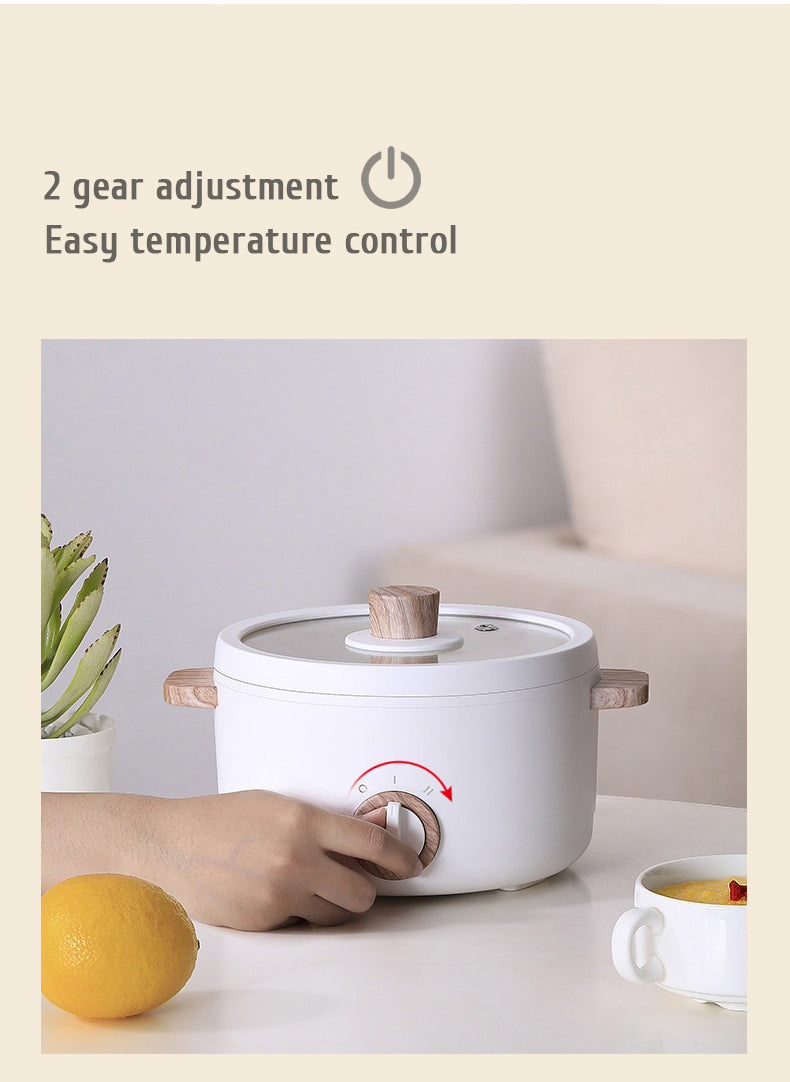 Multi-Function Mini Electric Cooker – 1.2L Portable Cooking Pot for Boiling, Steaming, and Rice Cooking – Ideal for Dorms, Offices, and Small Households