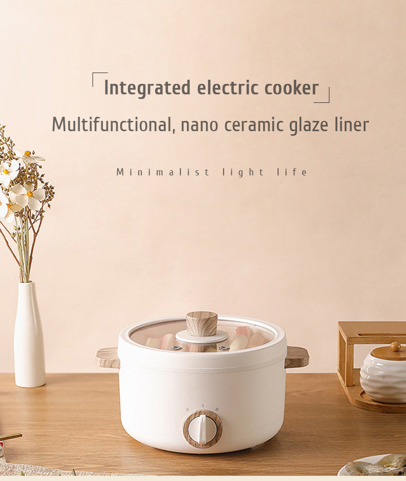 Multi-Function Mini Electric Cooker – 1.2L Portable Cooking Pot for Boiling, Steaming, and Rice Cooking – Ideal for Dorms, Offices, and Small Households