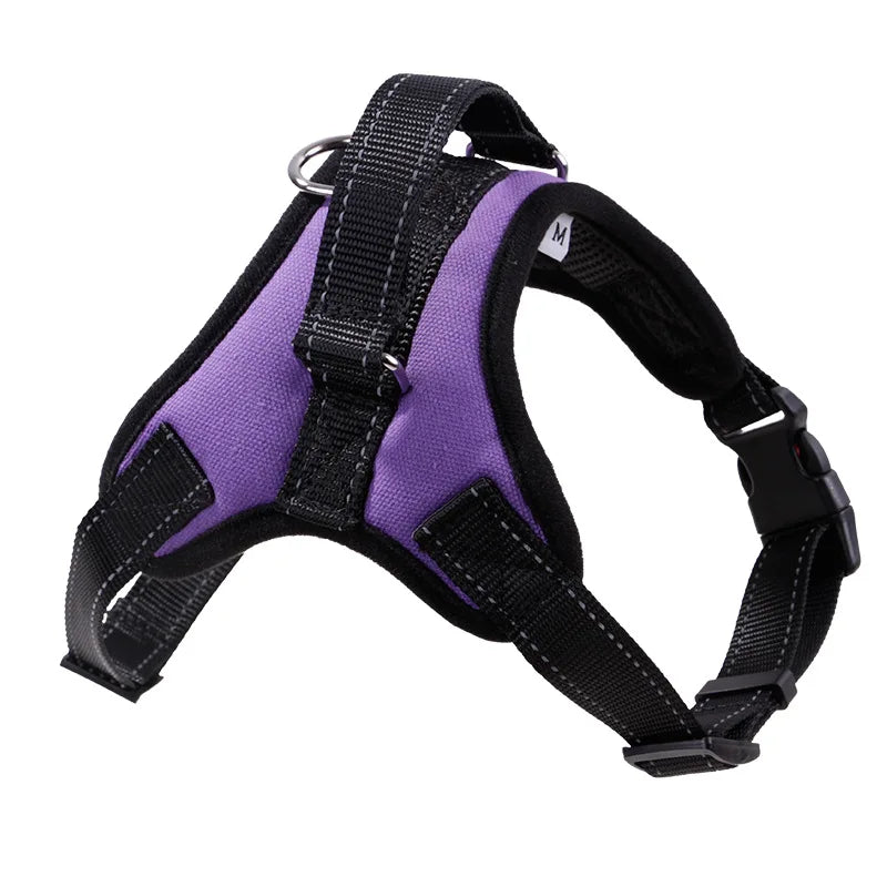 Nylon Heavy Duty Dog Harness – Adjustable Padded Vest for Small, Medium, and Large Dogs – Ideal for Huskies and Big Breeds