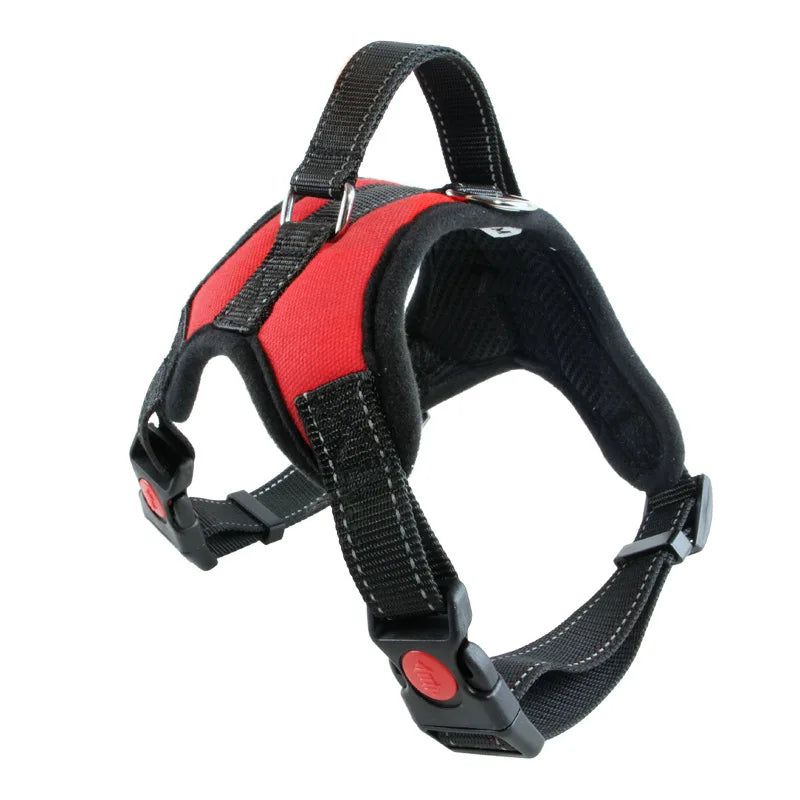 Nylon Heavy Duty Dog Harness – Adjustable Padded Vest for Small, Medium, and Large Dogs – Ideal for Huskies and Big Breeds