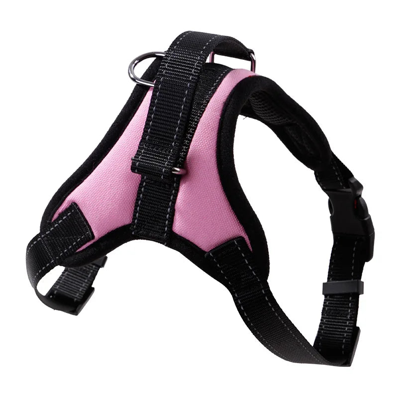 Nylon Heavy Duty Dog Harness – Adjustable Padded Vest for Small, Medium, and Large Dogs – Ideal for Huskies and Big Breeds