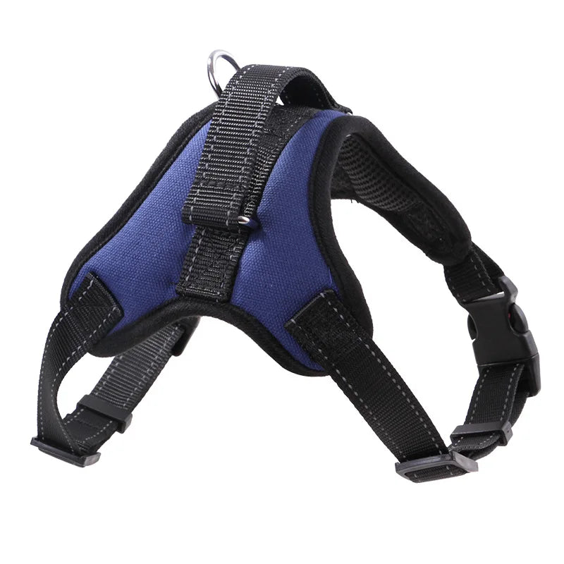 Nylon Heavy Duty Dog Harness – Adjustable Padded Vest for Small, Medium, and Large Dogs – Ideal for Huskies and Big Breeds