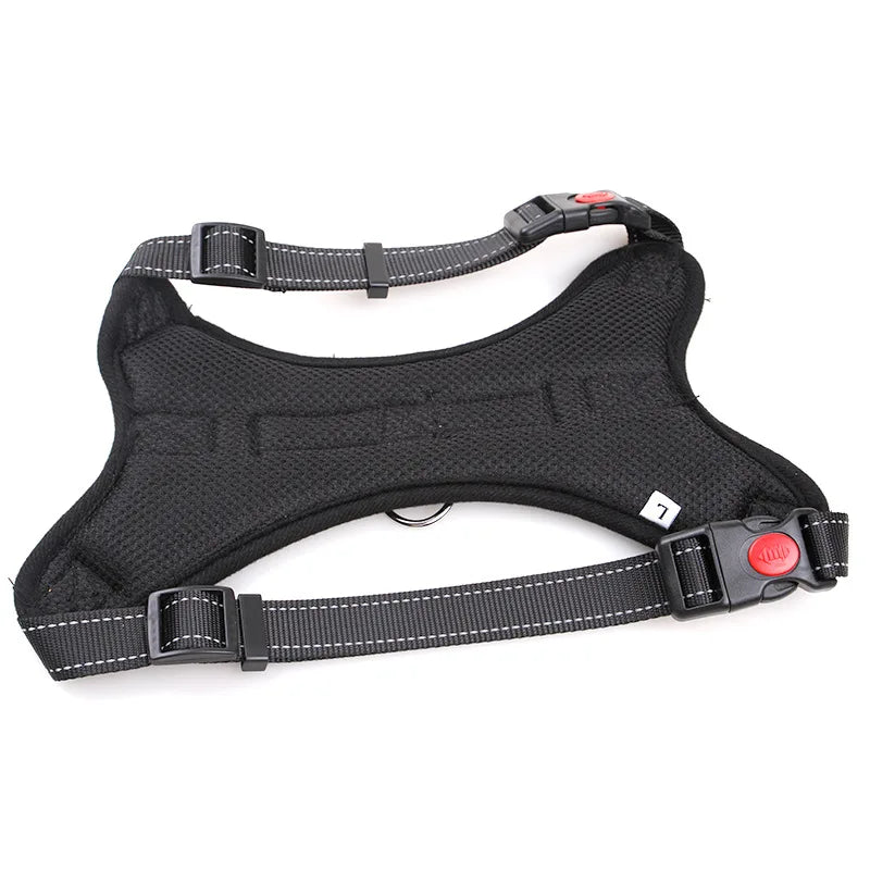 Nylon Heavy Duty Dog Harness – Adjustable Padded Vest for Small, Medium, and Large Dogs – Ideal for Huskies and Big Breeds