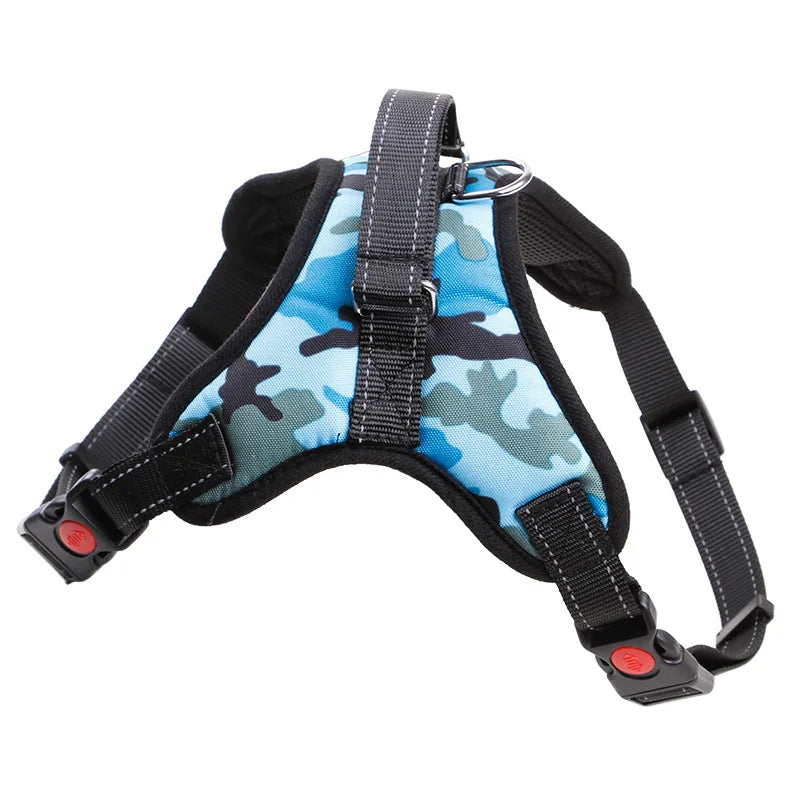 Nylon Heavy Duty Dog Harness – Adjustable Padded Vest for Small, Medium, and Large Dogs – Ideal for Huskies and Big Breeds