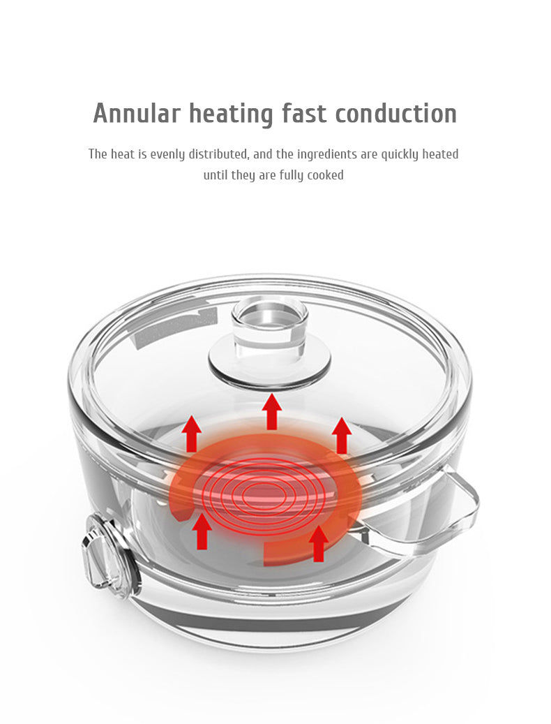 Multi-Function Mini Electric Cooker – 1.2L Portable Cooking Pot for Boiling, Steaming, and Rice Cooking – Ideal for Dorms, Offices, and Small Households