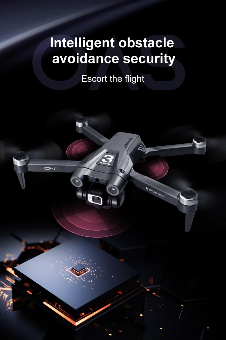 MINI Z908Pro Max Drone – 4K UHD Camera, Brushless Motor, WiFi FPV, Obstacle Avoidance, Folding RC Quadcopter for Beginners & Intermediates