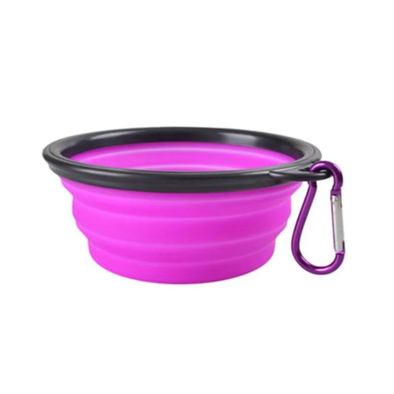Portable Pet Food & Water Bowl – Durable TPR Silicone Collapsible Travel Bowl for Dogs & Cats