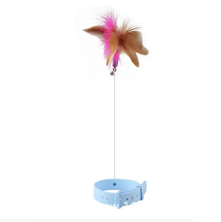 Interactive Cat Feather Teaser Stick with Bell – Engaging Wand Toy for Kitten Play & Training