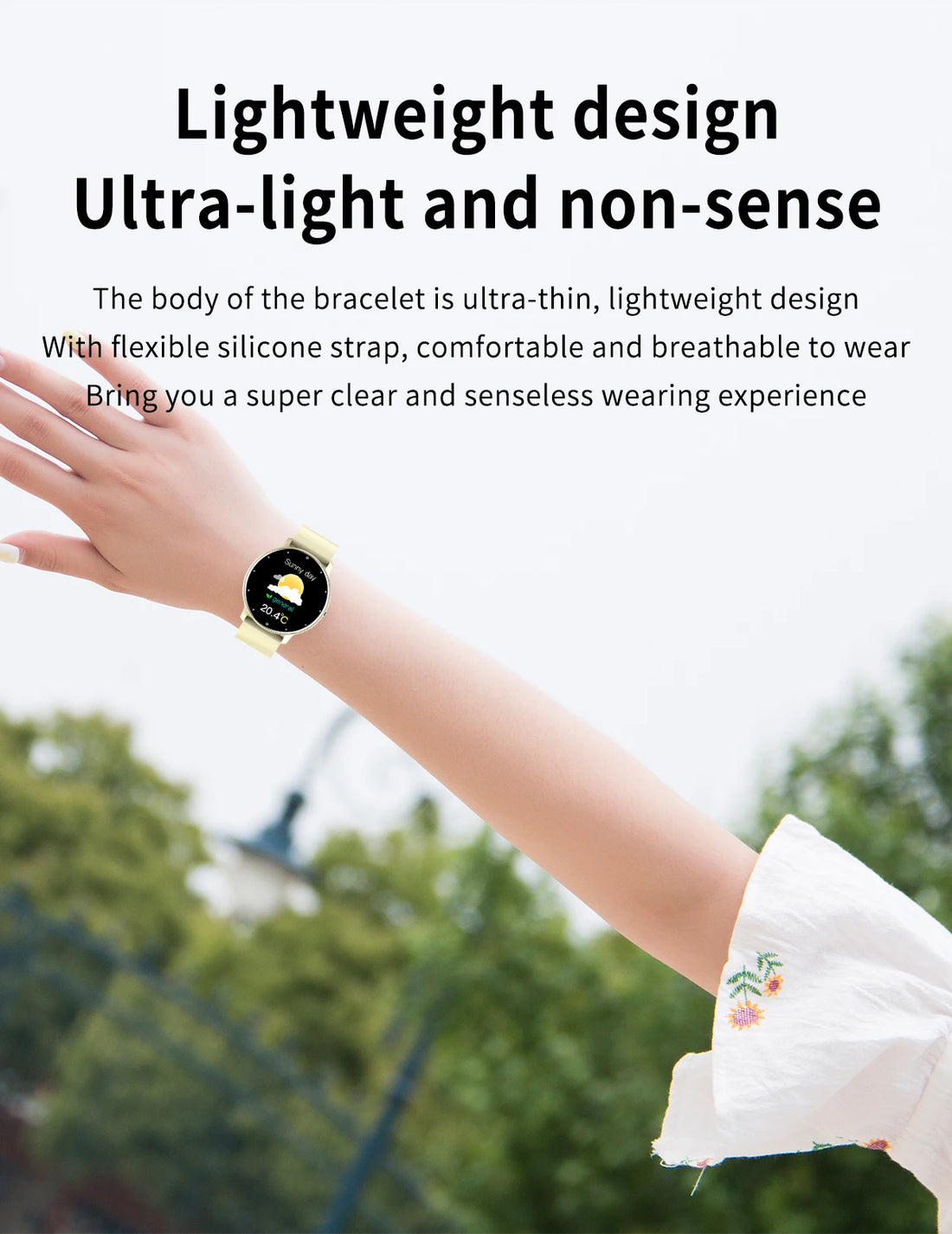 LIGE 2024 Smart watch Ladies Full touch Screen Sports