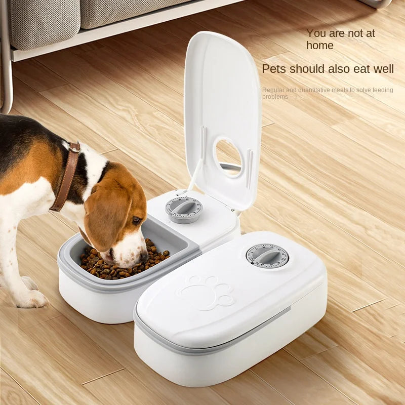 Single Automatic Pet Food Dispenser Bowl with Timer