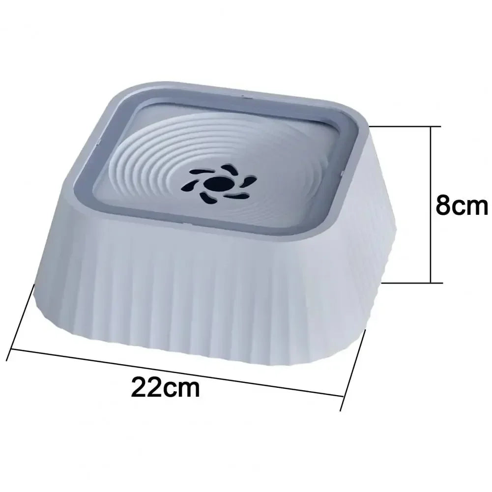 Pet Water Fountain with Floating Plates – No-Spill Dog Water Bowl & Slow Feeder