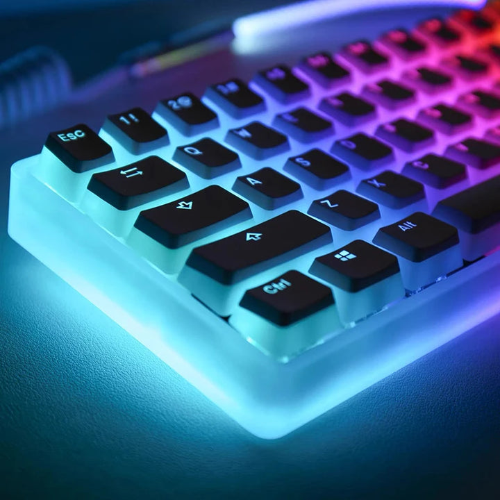129-Key Pudding Keycaps – OEM Profile, PBT Double-Shot, RGB Backlit for MX Switch Mechanical Keyboards (ISO Layout)