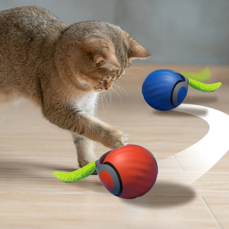 Smart Automatic Moving Bouncing Ball – Interactive USB Rechargeable Toy for Dogs & Cats