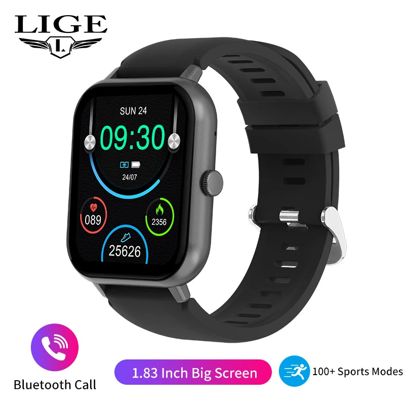 LIGE Waterproof Smart Watch Bluetooth Call Women