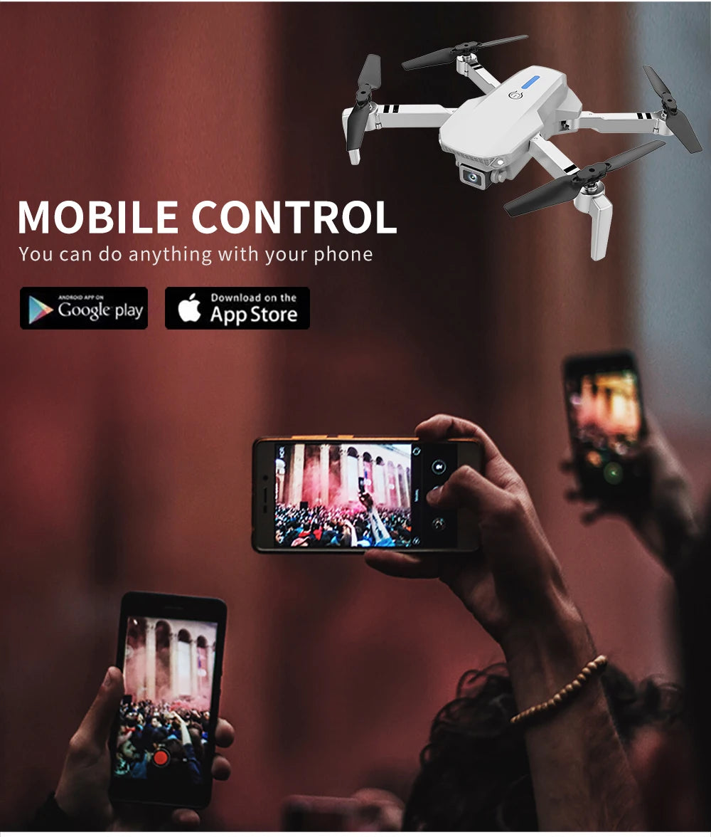Foldable RC Drone – 4K HD Camera, WiFi FPV, Altitude Hold, Compact Quadcopter for Kids & Beginners