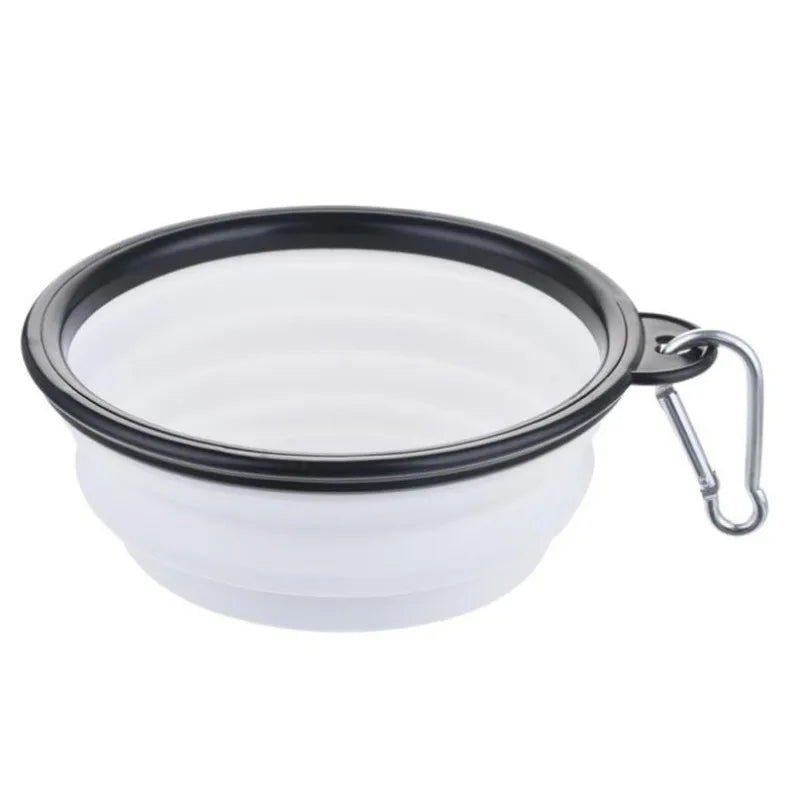 Portable Pet Food & Water Bowl – Durable TPR Silicone Collapsible Travel Bowl for Dogs & Cats