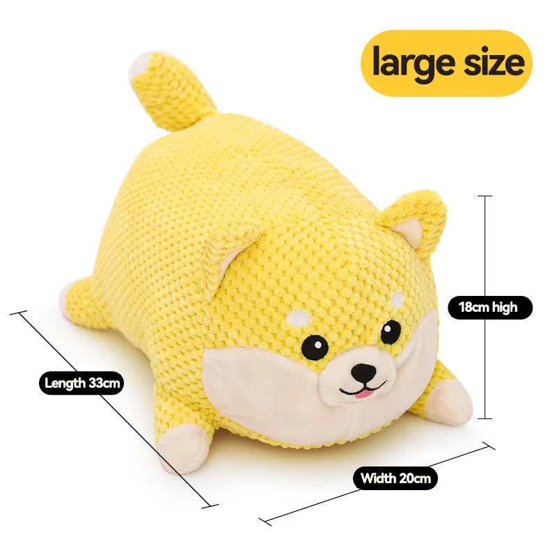 Pig Plush Squeaky Dog Toy – Interactive Chew Toy for Puppies & Small Dogs – Soft Corduroy Fabric, Stress Relief & Dental Health, Ideal Pet Accessory