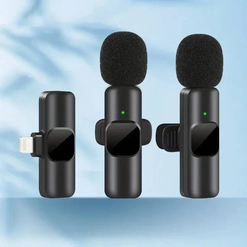 Professional Wireless Lavalier Microphone for iPhone & Android – 3.5mm Jack, Noise Reduction, Clip-On Design