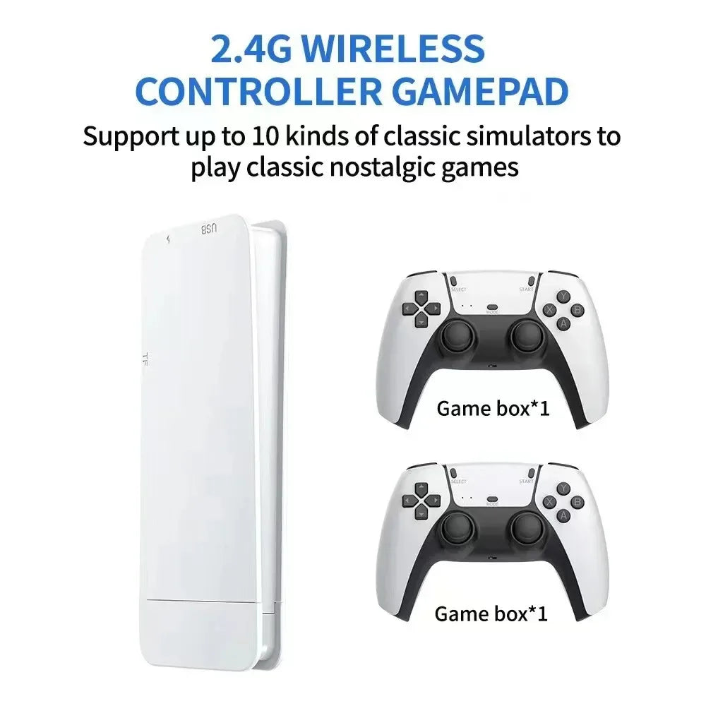 M15 4K Retro Game Stick – 40,000+ Classic Games, 128GB, Dual Wireless Controllers