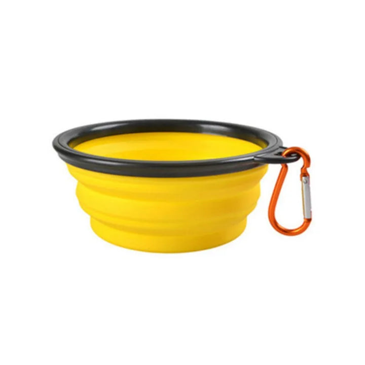 Portable Pet Food & Water Bowl – Durable TPR Silicone Collapsible Travel Bowl for Dogs & Cats