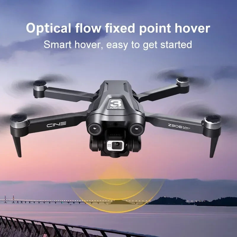 Z908 Pro Max Outdoor Drone – 8K Dual Camera, GPS, Brushless Motor, Obstacle Avoidance, Foldable Quadcopter