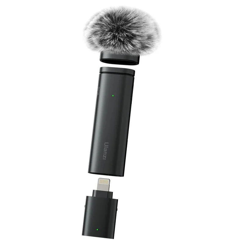 Ulanzi VM-10 Wireless Lavalier Microphone – Portable Clip-On Mic for iPhone & Android, Live Streaming & Recording