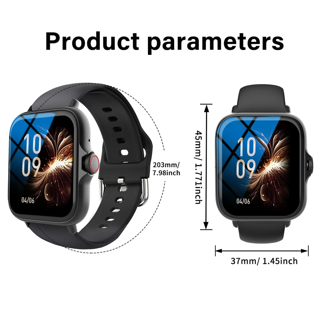 Outdoor sports smartwatch, wireless calling, information