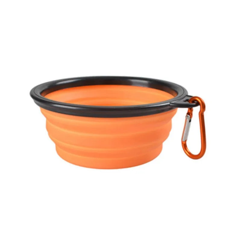 Portable Pet Food & Water Bowl – Durable TPR Silicone Collapsible Travel Bowl for Dogs & Cats
