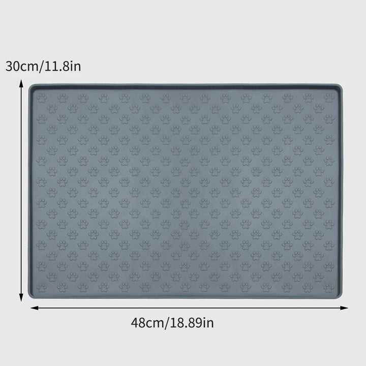 Foldable Silicone Pet Feeding Mat – Non-Spill, Waterproof, Non-Slip Placemat for Dogs & Cats – Easy to Clean, Portable Pet Bowl Mat