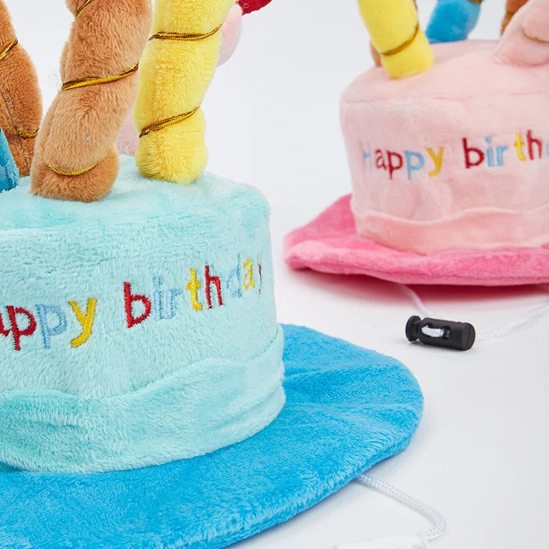 Adjustable Birthday Party Dog Hat – Cute Pet Costume Hat for Dogs & Cats – Puppy Grooming & Dress-Up Accessory