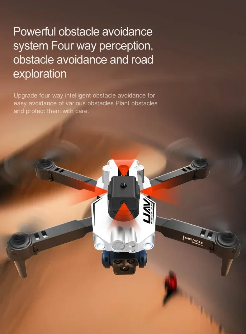 LU200 Drone – 8K Triple Camera, 5G GPS, 10KM Range, Obstacle Avoidance, Foldable Quadcopter