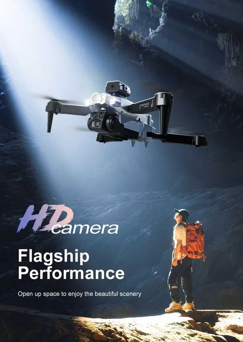 LU200 Drone – 8K Triple Camera, 5G GPS, 10KM Range, Obstacle Avoidance, Foldable Quadcopter