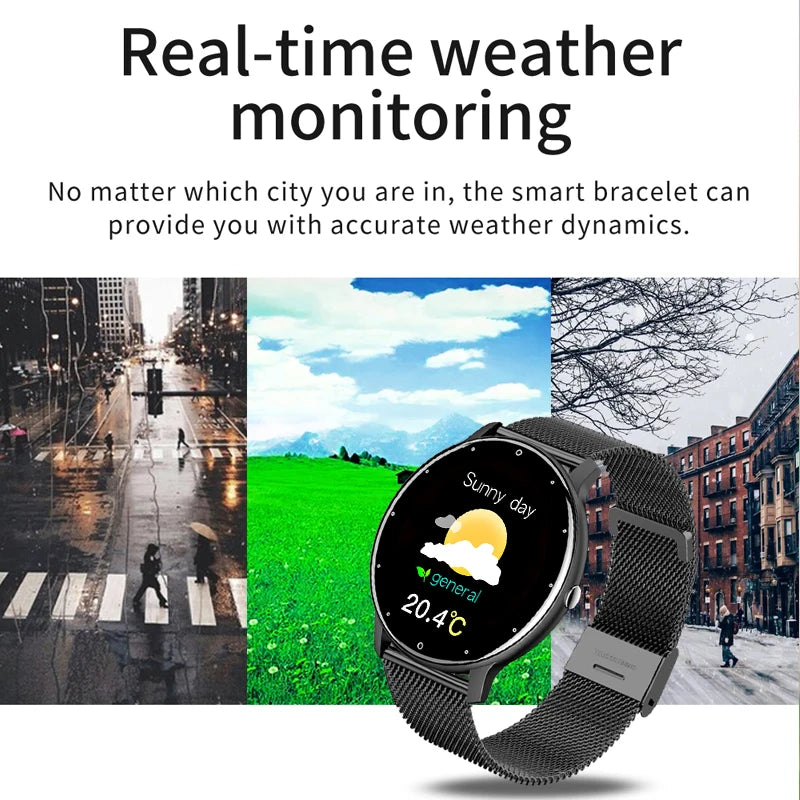 LIGE 2024 Smart watch Ladies Full touch Screen Sports