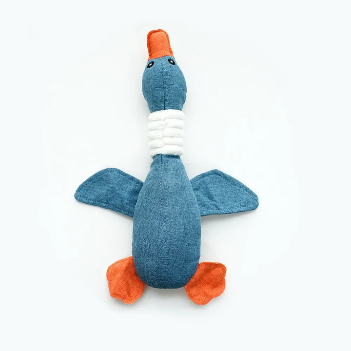 Geese Sound Bite-Resistant Dog & Cat Toy – Plush Teeth Grinding & Cleaning Interactive Pet Toy