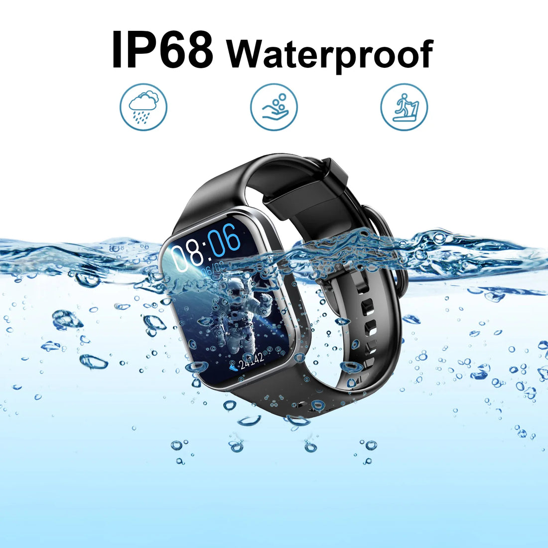 Nerunsa Smart Watch, 1.69" HD Touch Screen Fitness