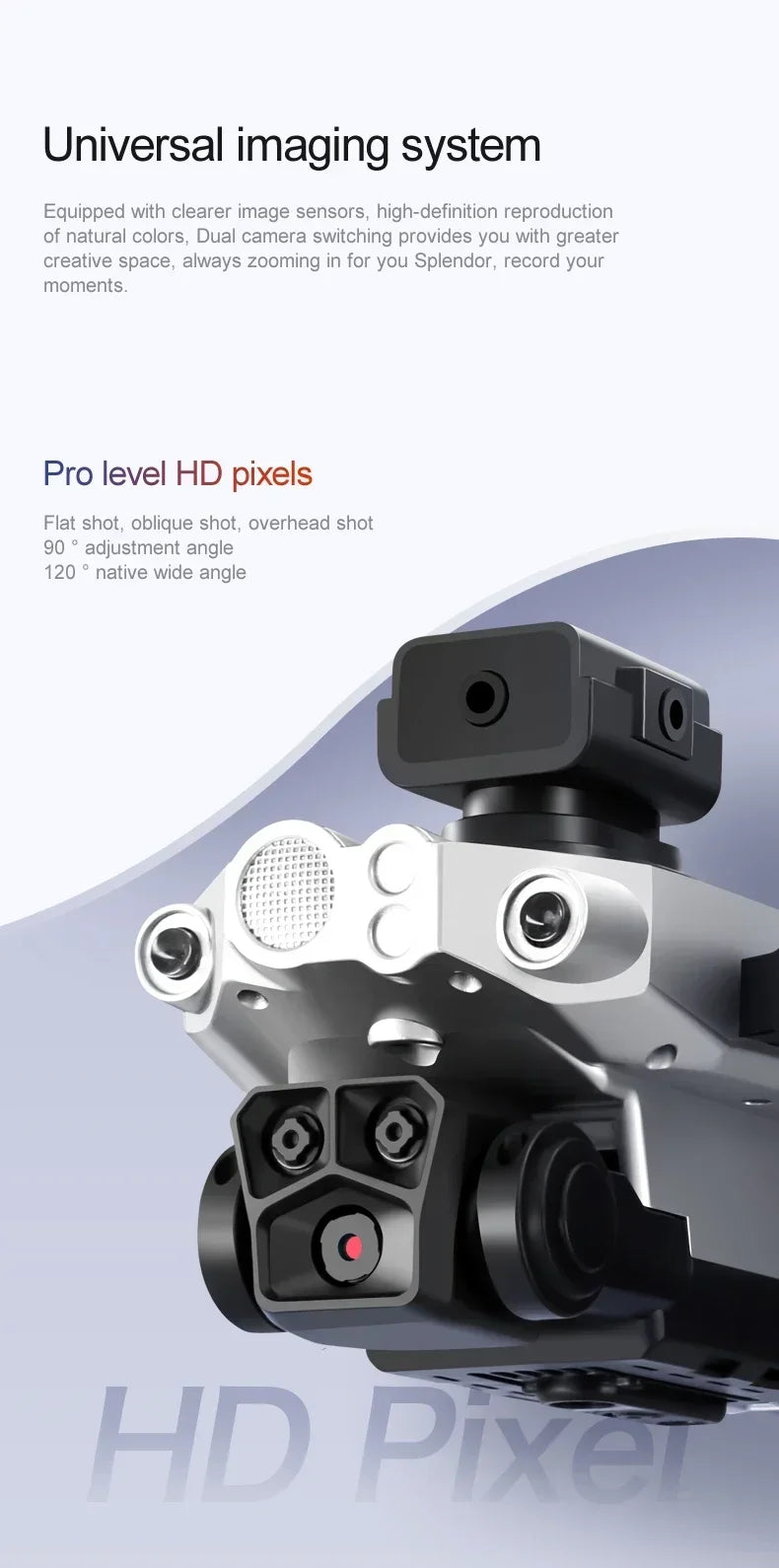 LU200 Drone – 8K Triple Camera, 5G GPS, 10KM Range, Obstacle Avoidance, Foldable Quadcopter