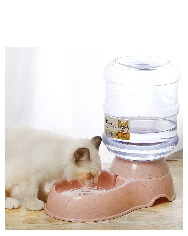 Automatic Pet Feeder & Water Dispenser – 2-in-1 Gravity-Fed System for Cats & Small Dogs