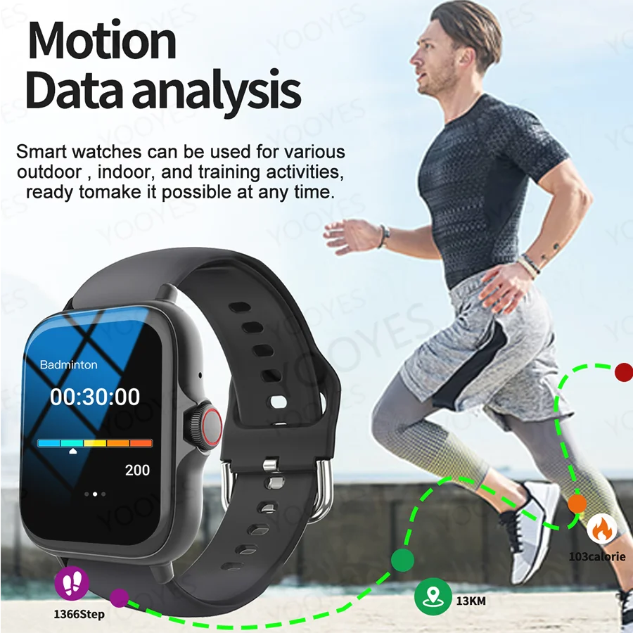 Outdoor sports smartwatch, wireless calling, information