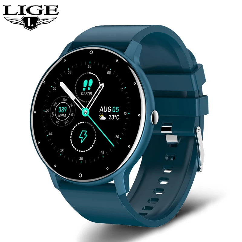 LIGE 2024 Smart watch Ladies Full touch Screen Sports