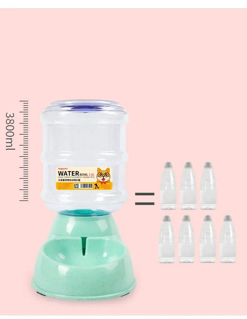 Automatic Pet Feeder & Water Dispenser – 2-in-1 Gravity-Fed System for Cats & Small Dogs