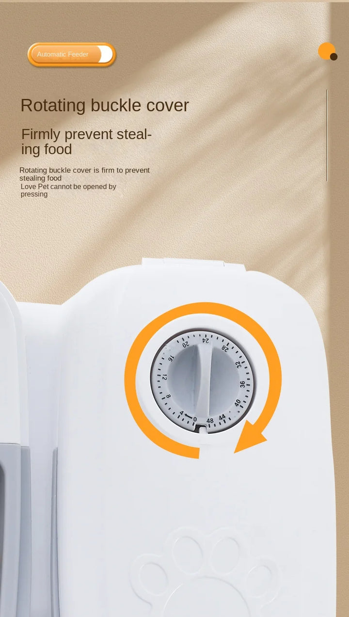 Single Automatic Pet Food Dispenser Bowl with Timer