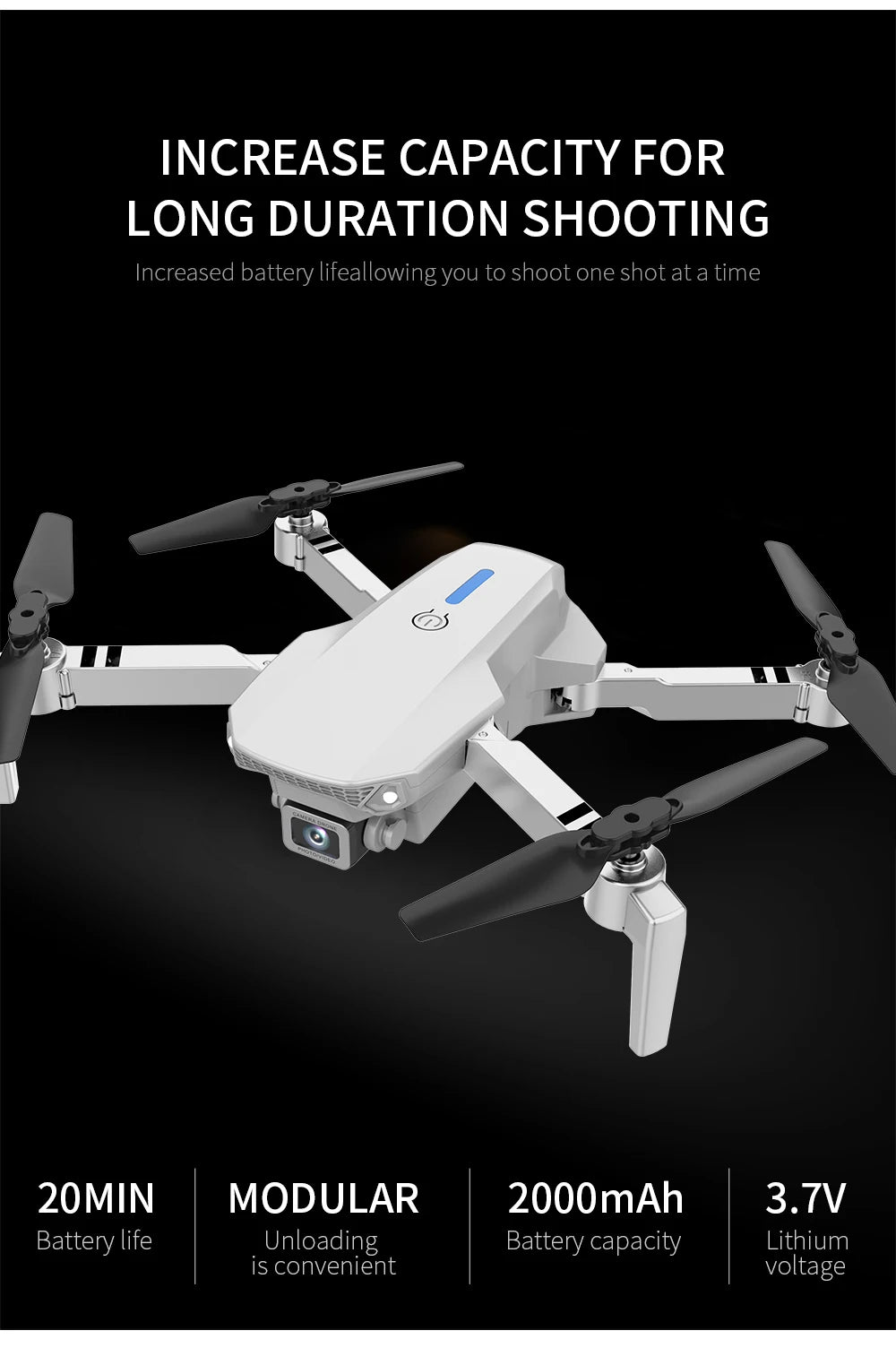 Foldable RC Drone – 4K HD Camera, WiFi FPV, Altitude Hold, Compact Quadcopter for Kids & Beginners