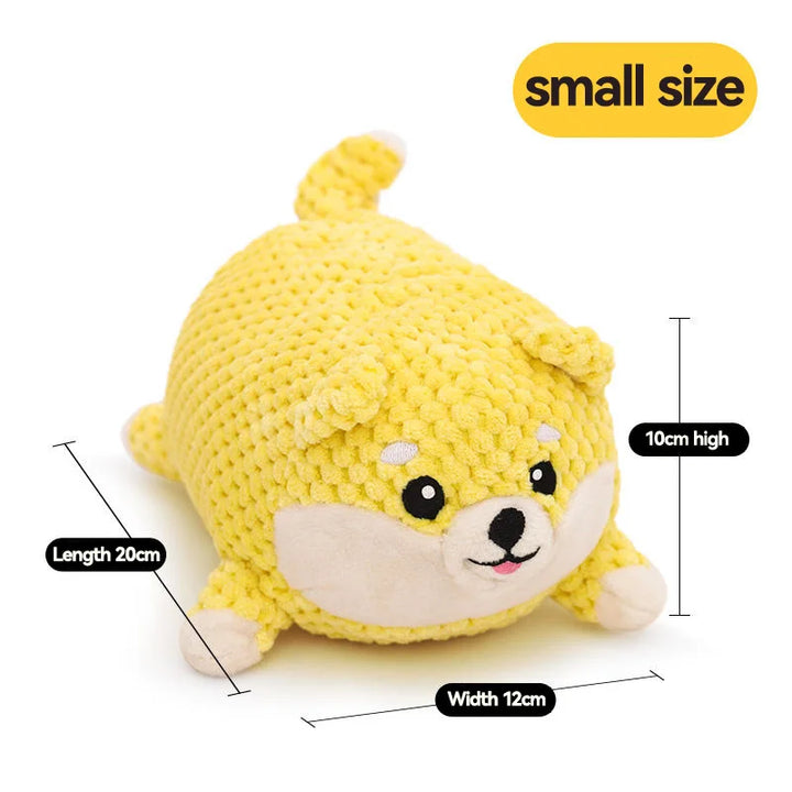 Pig Plush Squeaky Dog Toy – Interactive Chew Toy for Puppies & Small Dogs – Soft Corduroy Fabric, Stress Relief & Dental Health, Ideal Pet Accessory