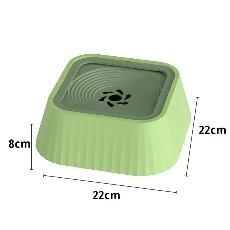 Pet Water Fountain with Floating Plates – No-Spill Dog Water Bowl & Slow Feeder