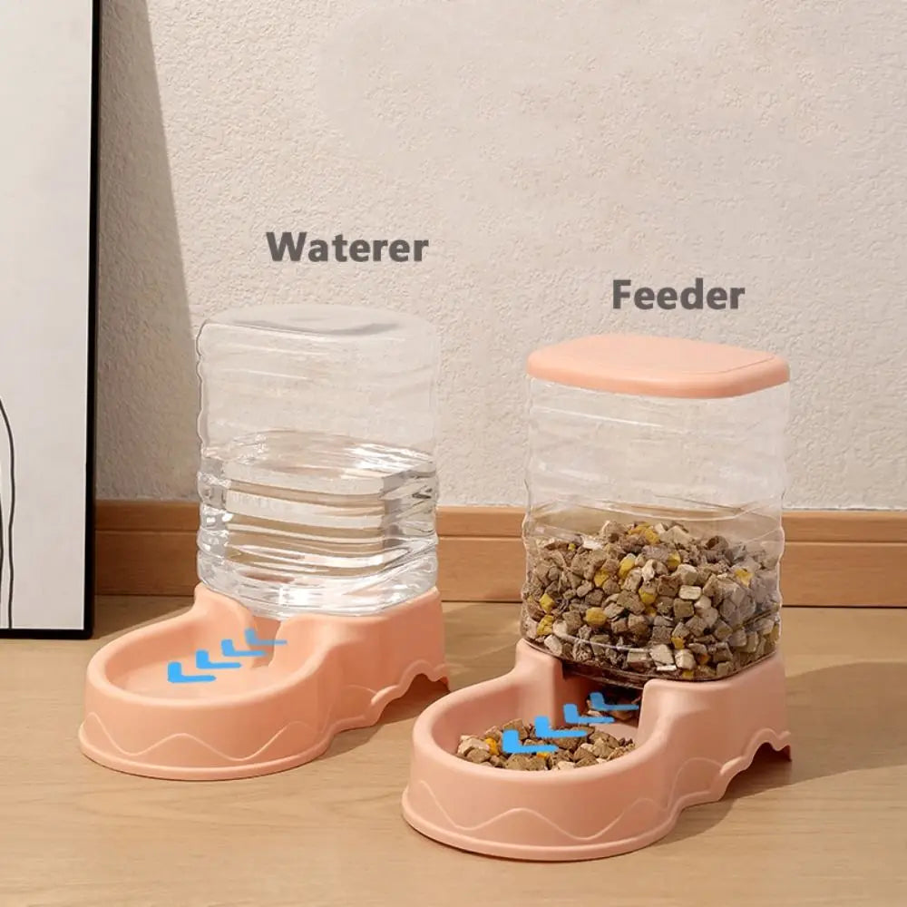 3.8L Automatic Pet Feeder & Water Fountain – No-Spill Gravity Dispenser for Cats & Dogs