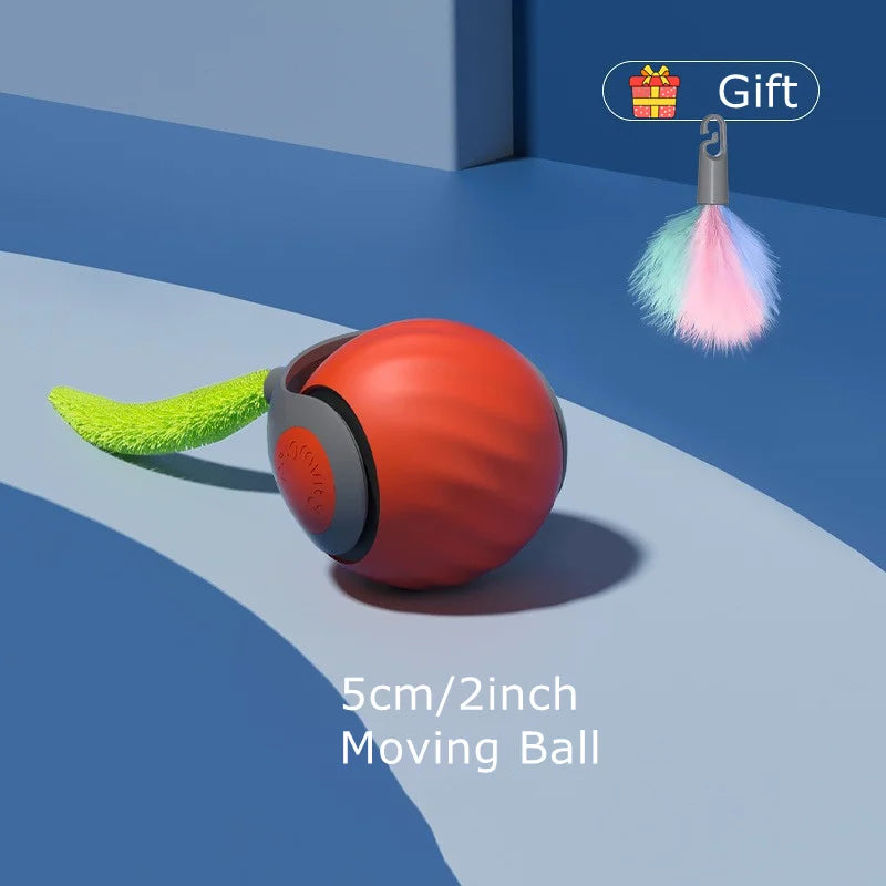 Smart Automatic Moving Bouncing Ball – Interactive USB Rechargeable Toy for Dogs & Cats