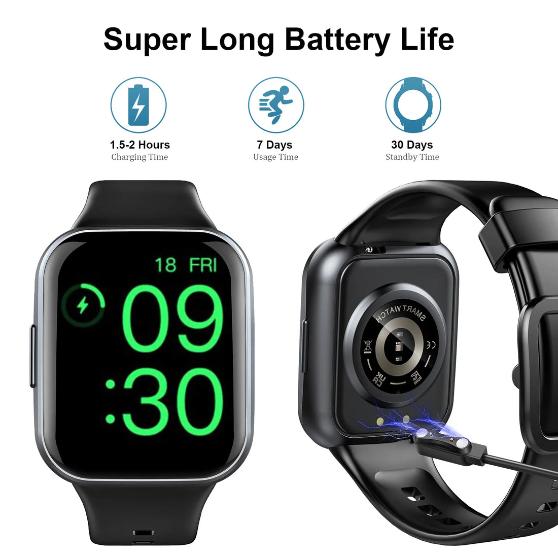 Nerunsa Smart Watch, 1.69" HD Touch Screen Fitness