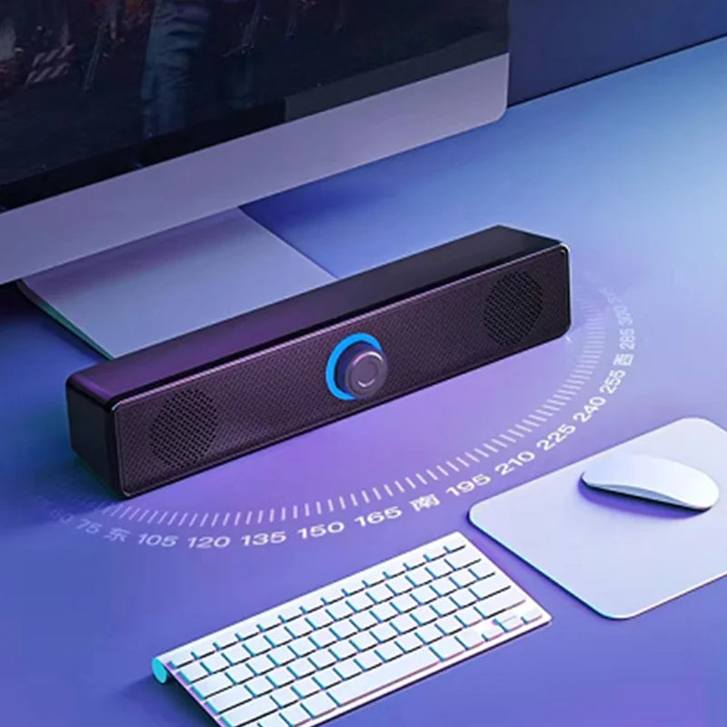 Bluetooth 4D Surround Speaker Home Theatre Sound System – Wired Stereo Subwoofer Soundbar for TV, PC, and Laptop