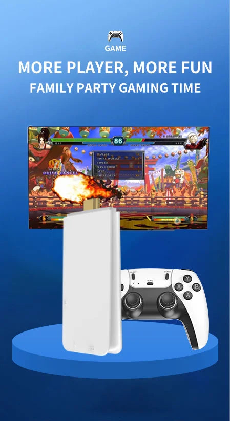 M15 4K Retro Game Stick – 40,000+ Classic Games, 128GB, Dual Wireless Controllers