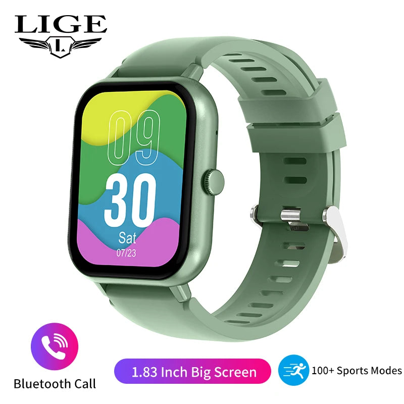 LIGE Waterproof Smart Watch Bluetooth Call Women